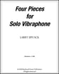 FOUR PIECES FOR SOLO VIBRAPHONE cover